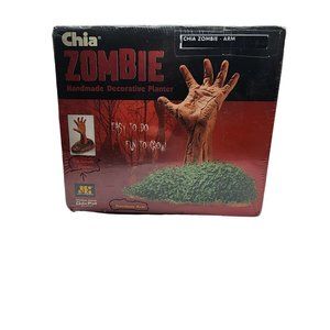 Chia Zombie Arm Handmade Decorative Planter NIP Halloween